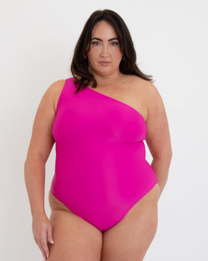 Solara swimsuit - Pink Hibiscus